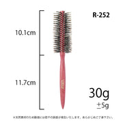 サンビー ロールブラシ R-252 やわらかい豚毛・らせん植毛｜アトム屋美容本舗