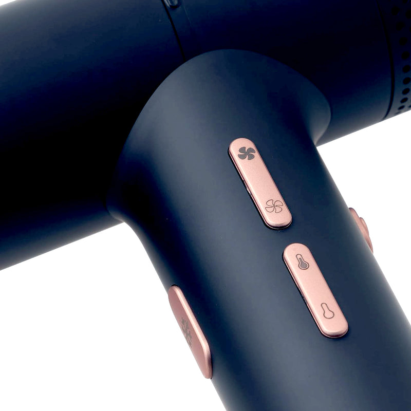 KAZE ドライヤー ブラック（HJ-H106）ヘアードライヤー ヘアドライヤー 1300W 大風量 大風速 速乾 軽量 軽い コンパクト マイナスイオン｜アトム屋美容本舗 公式