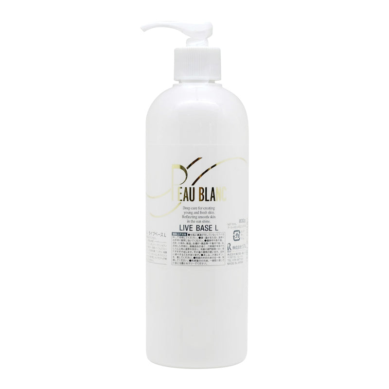 リアル PEAU BLANC ポブラン ライブベースL（酵母ローション）400ml 化粧水 マッサージローション スキンローション 保湿ローション｜アトム屋美容本舗 公式