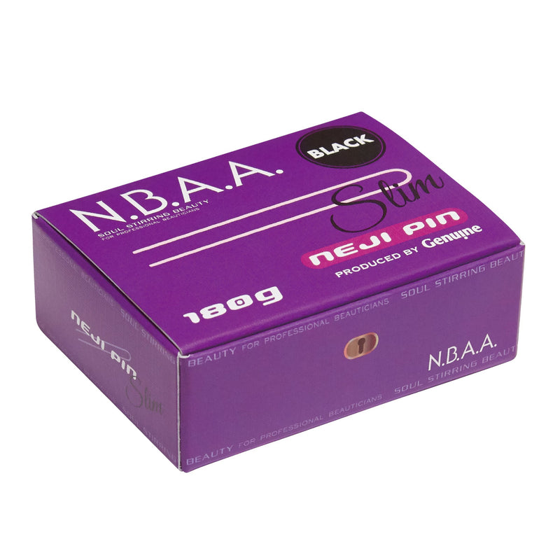 ジュニュイン N.B.A.A. ネジピン スリム ブラック 180g（NB-14）ヘアピン ヘアアレンジ｜アトム屋美容本舗