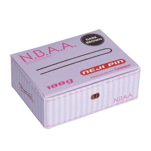 ジュニュイン N.B.A.A. ネジピン ダークブラウン 180g（NB-P07）ヘアピン ヘアアレンジ｜アトム屋美容本舗
