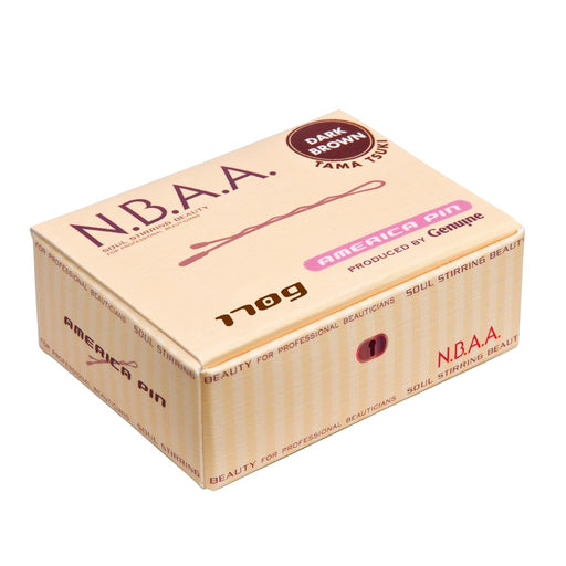 ジュニュイン N.B.A.A. アメリカピン 玉付 ダークブラウン 170g（NB-P09）ヘアピン ヘアアレンジ｜アトム屋美容本舗