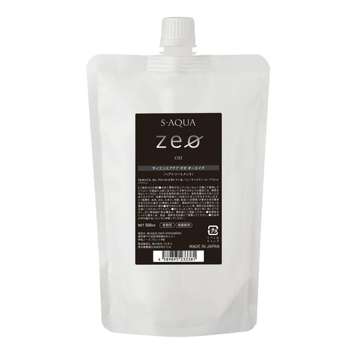 S-AQUA zeo（サイエンスアクア ゼオ）OH 500ml アルカリ電解水 プレローション 導入液 ブースター ハイダメージ｜アトム屋美容本舗 公式
