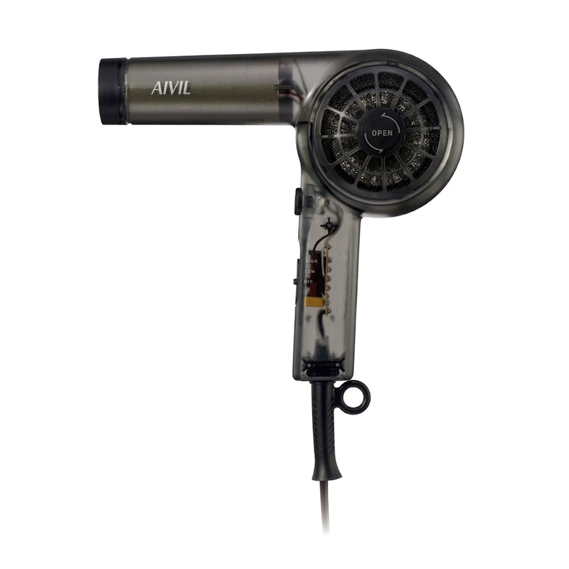 AIVIL アイビル スケルトンドライヤー クリア SD-23E01 ヘアドライヤー ヘアードライヤー サロンドライヤー 1200W 大風量 大風速 おしゃれ｜アトム屋美容本舗 公式