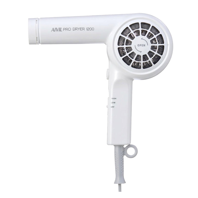 AIVIL アイビル プロドライヤー 1200 ホワイト（SD-24H01）ヘアドライヤー ヘアードライヤー サロンドライヤー 1200W｜アトム屋美容本舗 公式