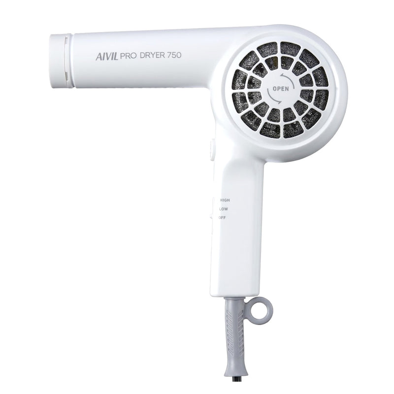 AIVIL アイビル プロドライヤー 750 ホワイト（SD-24J01）ヘアドライヤー ヘアードライヤー サロンドライヤー 750W 省電力 軽量 電気代削減｜アトム屋美容本舗 公式