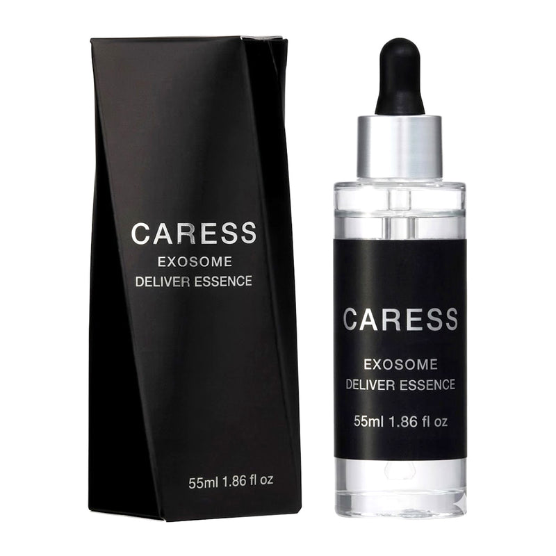 CARESS エクソソーム デリバーエッセンス 55ml 黒ラベル 美容液 無加水 スキンケア成分99％以上 ヒト幹細胞培養液 EGF配合｜アトム屋美容本舗