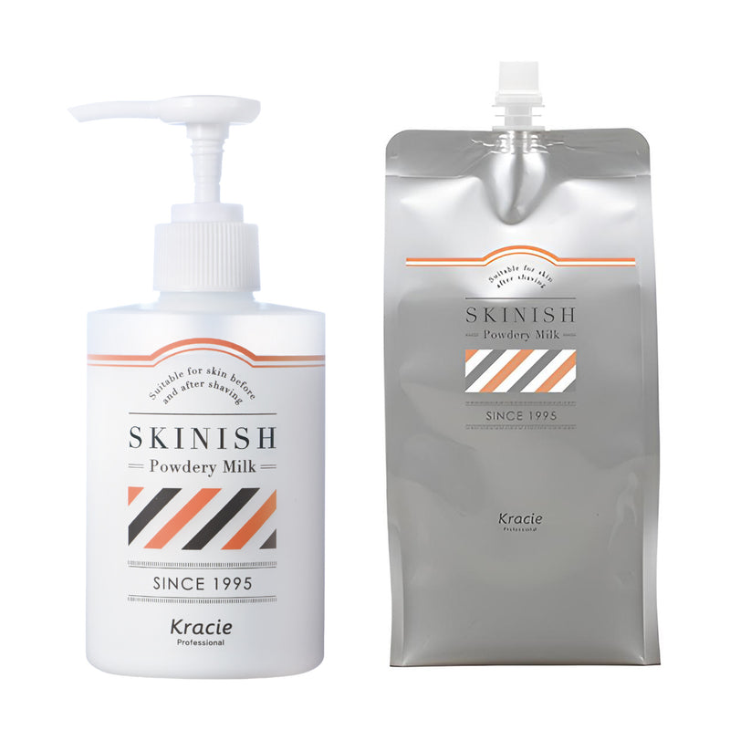クラシエ SKINISH（スキニッシュ）パウダリーミルク 1000mL 乳液 詰め替え用・アプリケーター付き