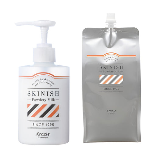 クラシエ SKINISH（スキニッシュ）パウダリーミルク 1000mL 乳液 詰め替え用・アプリケーター付き