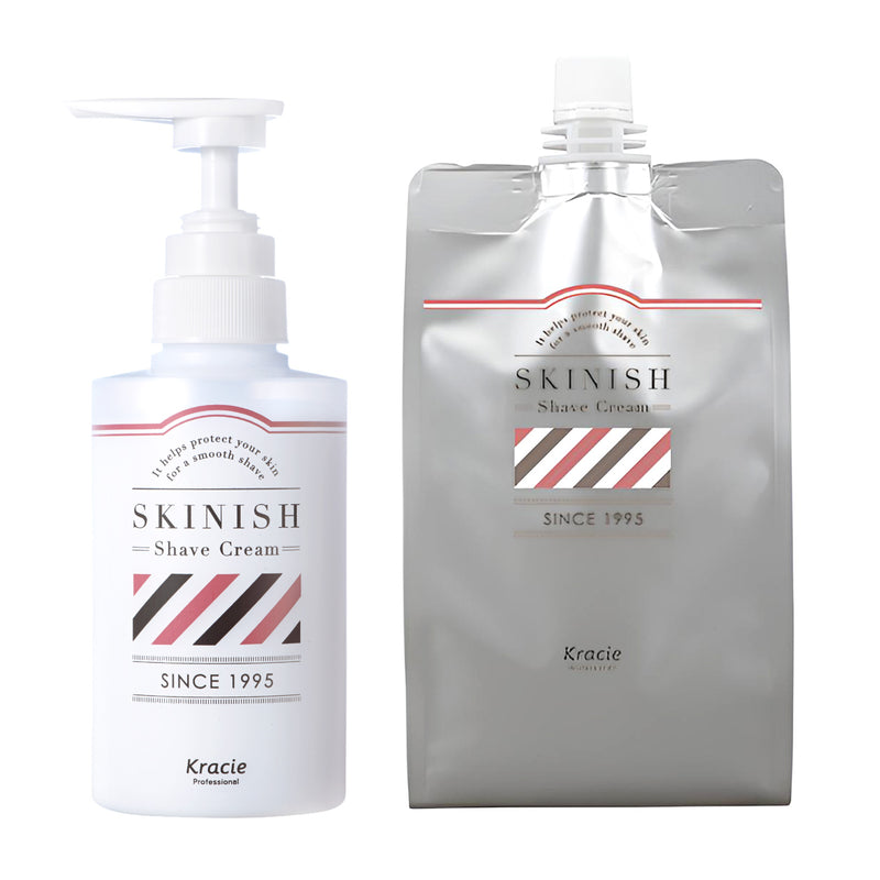 クラシエ SKINISH（スキニッシュ）シェーブクリーム 1000g ひげ軟化クリーム 詰め替え用・アプリケーター付き