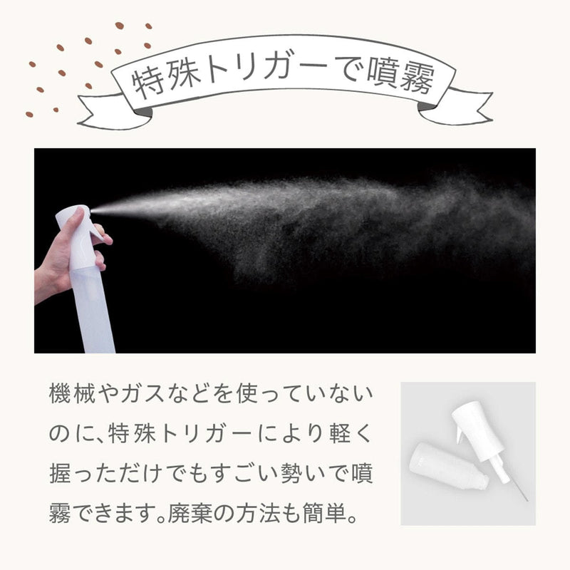 Aivil アイビル エアリーミストスプレー AM-15F01（容量 300ml）スプレイヤー スプレーヤー 空容器 空ボトル 詰め替えボトル 霧吹き ミスト｜アトム屋美容本舗