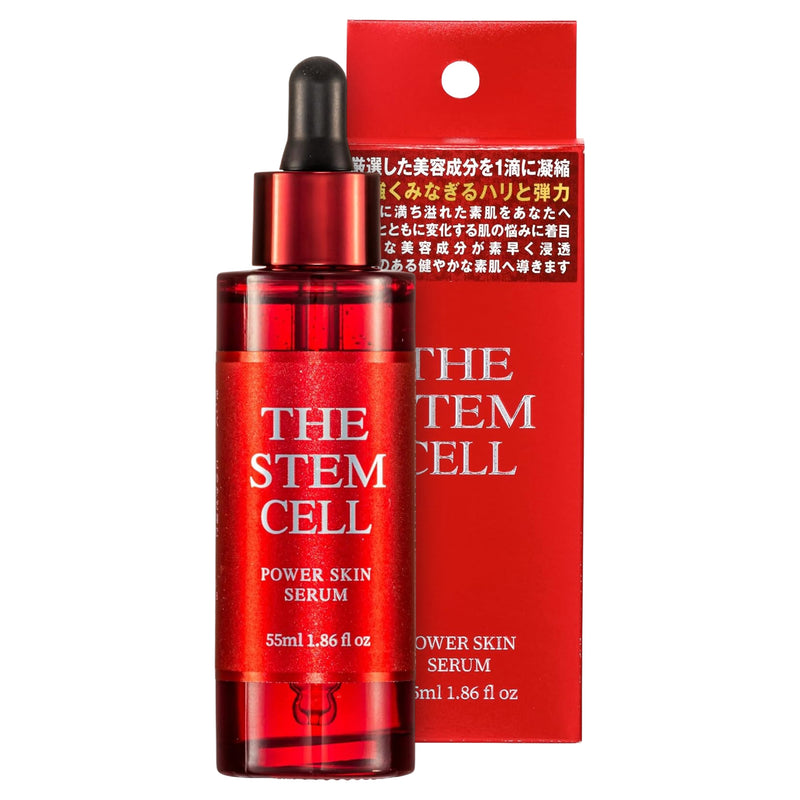 THE STEM CELL パワースキンセラム 55ml 美容液 スキンケア 保湿 潤い ハリ ツヤ 弾力 乾燥 くすみ 目元 ほうれい線 アイゾーン 対策｜アトム屋美容本舗