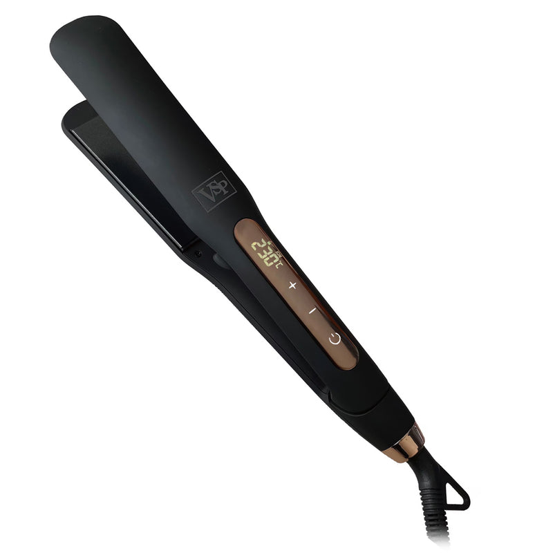 溶岩アイロン S-34 34mm（ワイドタイプ）ヘアアイロン ヘアーアイロン Wマイナスイオン 薄型 軽量 遠赤外線 静電気抑制 ダメージ軽減｜アトム屋美容本舗