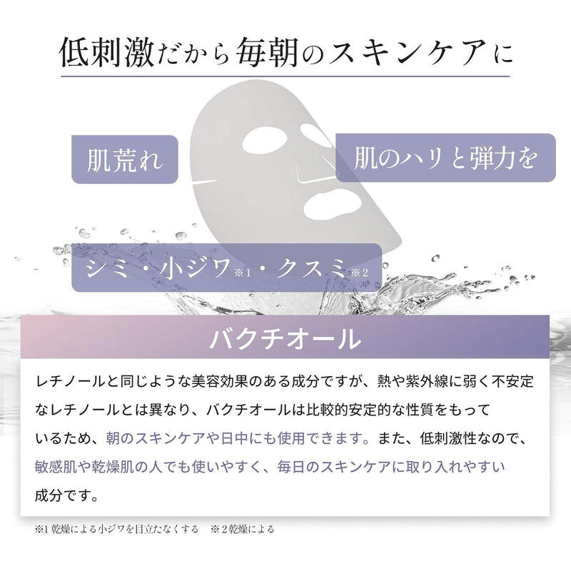 Make.iN バクチオール セラミド 10days フェイスマスク 10枚入 シートマスク フェイスパック デイリーマスク 保湿 レチノール ナイアシンアミド｜アトム屋美容本舗
