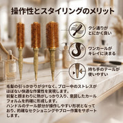 P-UP XTERA テラヘルツ ロールブラシ ケミストリー ヘアブラシ ブローブラシ スタリング ヘアスタイル ヘアアレンジ スタイリング｜アトム屋美容本舗 公式